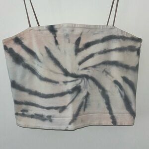 American eagle tie dye crop tank
